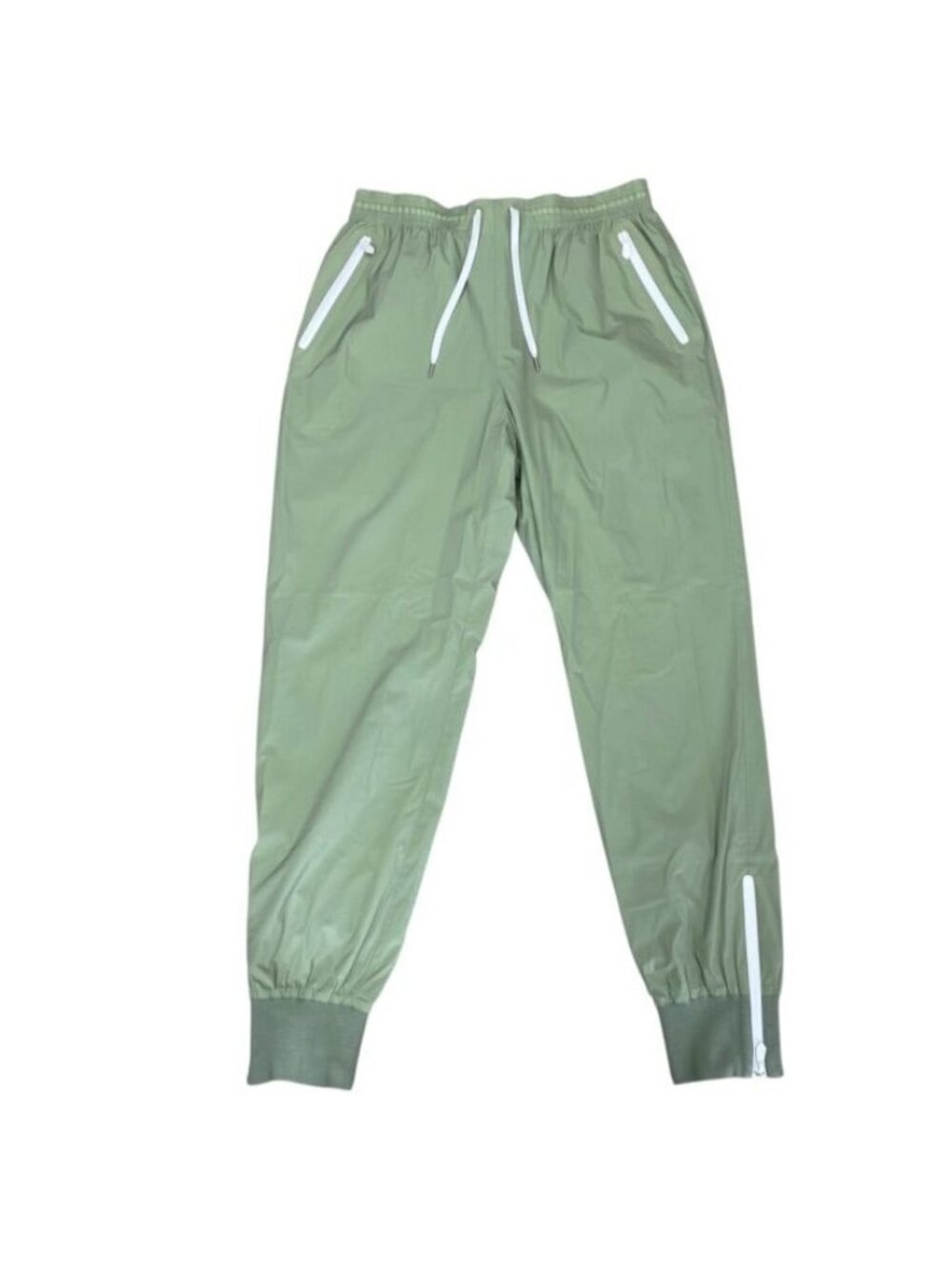Hermes Track Pants Jogger Side Zip Nylon Green Casual